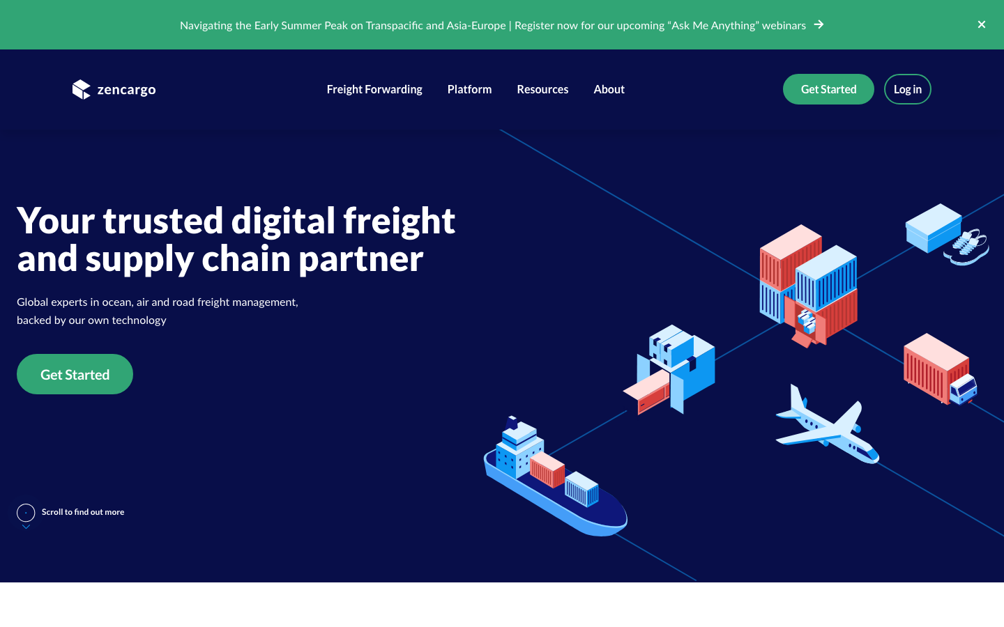 Zencargo website